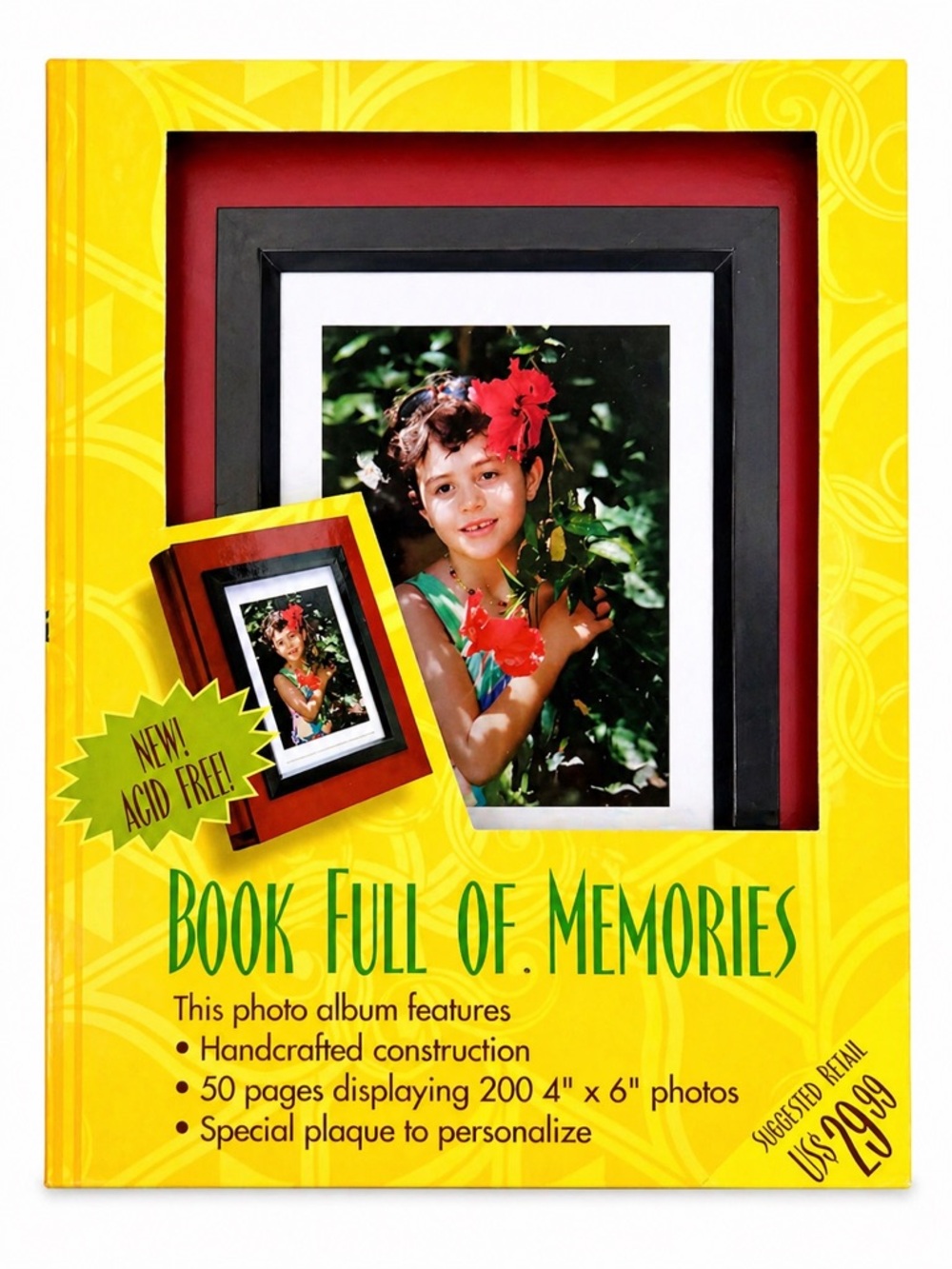 Book Full of Memories wooden photo album